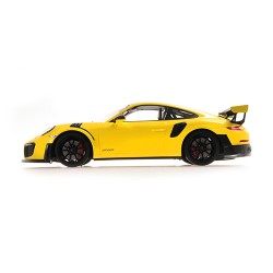 Porsche 991 GT2 RS yellow - Weissach package - black magnesium wheels