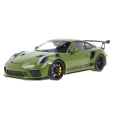 Porsche 991.2 GT3 RS 2019 verte - Weissach package - jantes noires - stripping