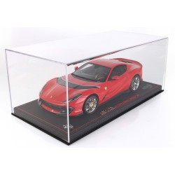 Ferrari 812 Competizione 2021 (red corsa 332) with soft tires + display case