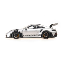 Porsche 992 GT3 RS 2022 (Silver) Weissach Package (Black Decor Weels)