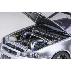 Nissan Skyline GT-R (R34) Z-tune (silver) black rims