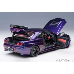 Nissan Skyline GT-R (R34) Z-tune (Midnight Purple) black rims