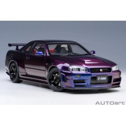 Nissan Skyline GT-R (R34) Z-tune (Midnight Purple) black rims