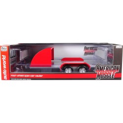 Four wheels open trailer