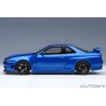 Nissan Skyline GT-R (R34) Z-tune (Bayside Blue) black rims