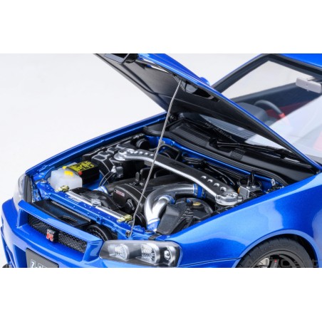 Miniature OTTO 1/12 Nissan R34 GT-R Z-Tune, Bayside Blue, Modèle 2005, G082, Neuve En Boîte