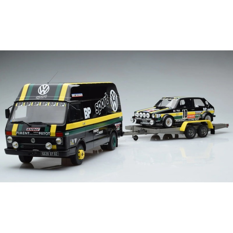 Volkswagen LT35 + trailer + Golf GTI MK1 Gr.2  No.10 Tour de France 1981 (Panciatic-Thinnes)