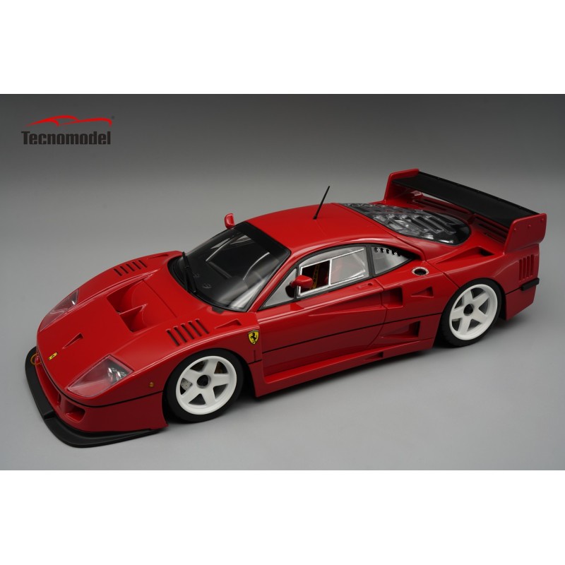 Ferrari F40 LM 1996  Press version (Red with white wheels)  + show case