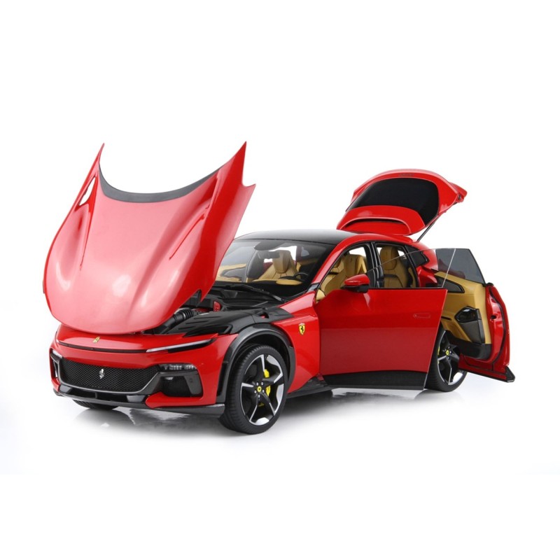 Ferrari Purosangue diecast Panoramic roof (Rosso Corsa) Luxury pack