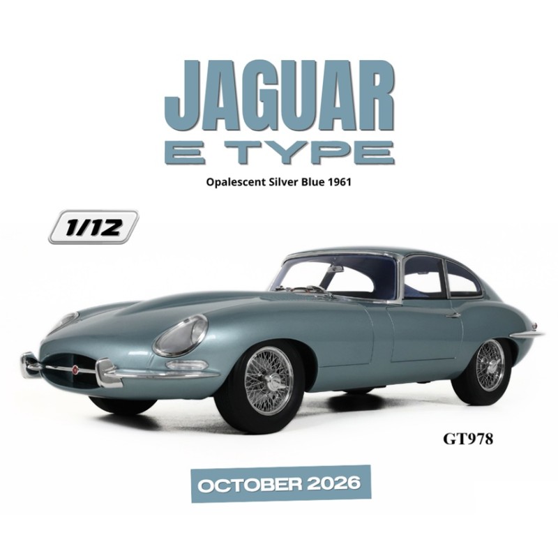 GT978 Jaguar E Type 1961 silver blue