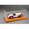 10048 Atlantic Case Molsheim 1/18 schaal acryl vitrine met kersenkleur houten basis