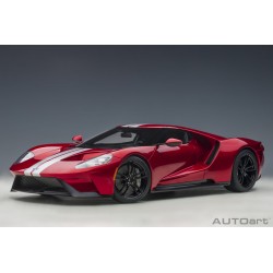 Ford GT 2017 (Liquid Red with Silver stripes) 1/12