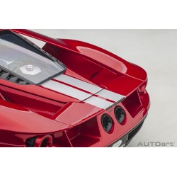 Ford GT 2017 (Liquid Red with Silver stripes) 1/12