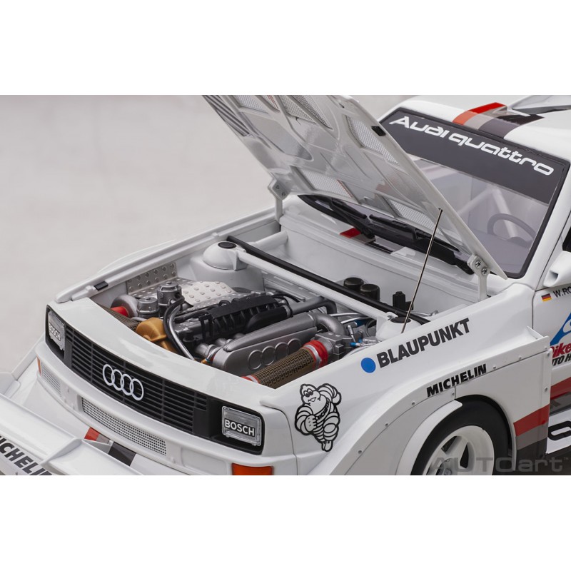 AUTOart 1/18 – Audi Quattro S1 LWB – Pikes Peak 1987 – Walter Rohrl – Blanc