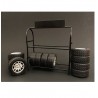Porte-pneus en métal 1/18 American Diorama