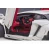 Liberty Walk LB-Works Lamborghini Aventador Limited Edition (metallic white / carbon bonnet)